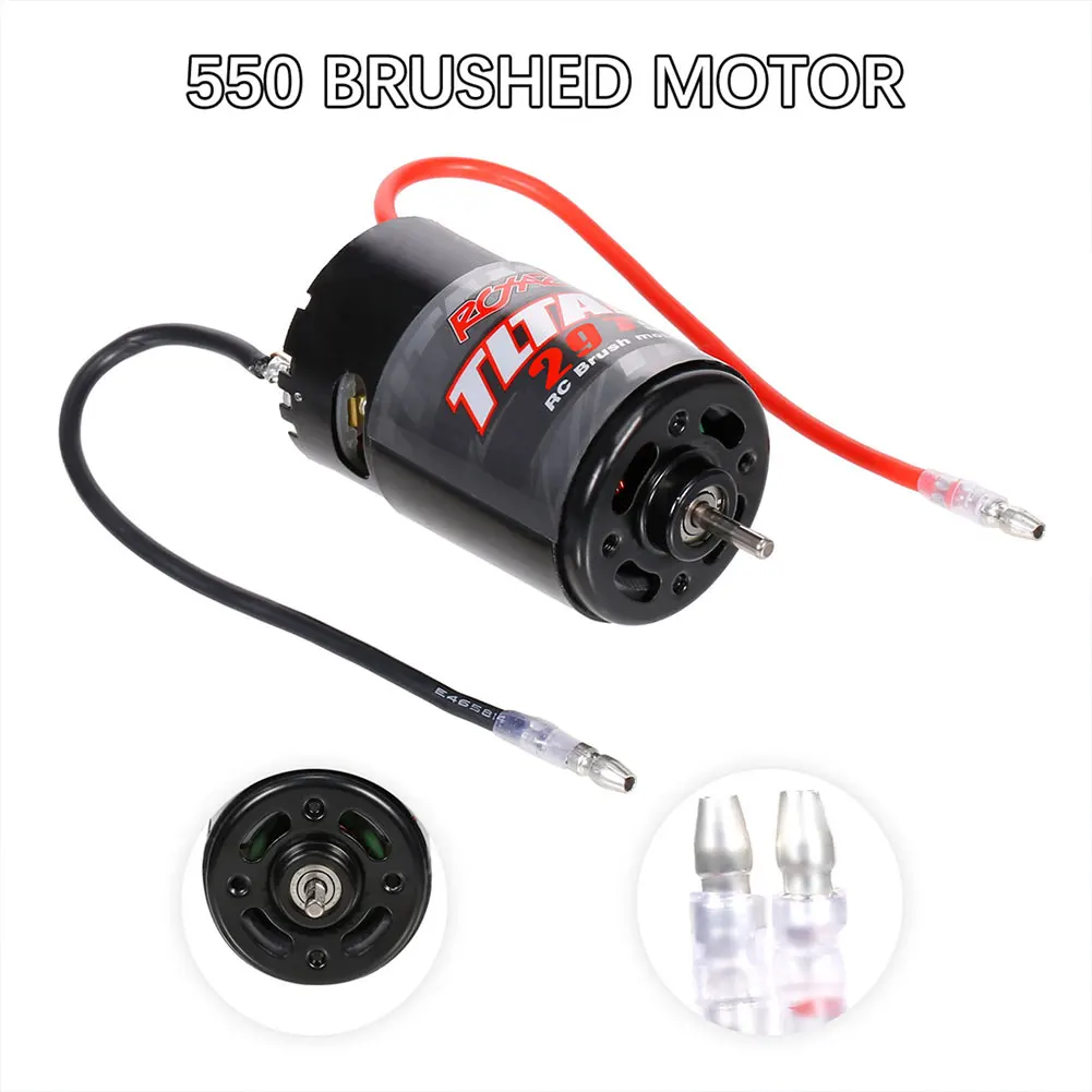 

Superboy HOBBY 5-Slot Brushed Motor 550 Waterproof 10T 12T 21T 29T 35T for 1/10 Rc Monster Truck Car Crawler Scx10