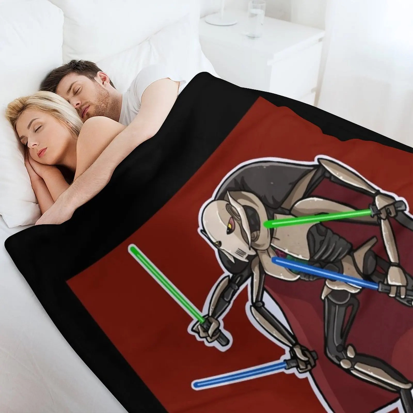 Одеяло премиум-класса с круглым вырезом Генерал Гривус Чиби