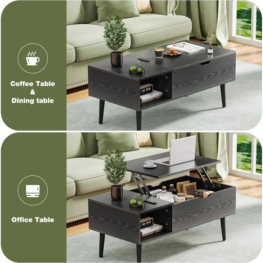 Мебель - Стол со стеллажами для хранения и скрытыми отделениями Современная