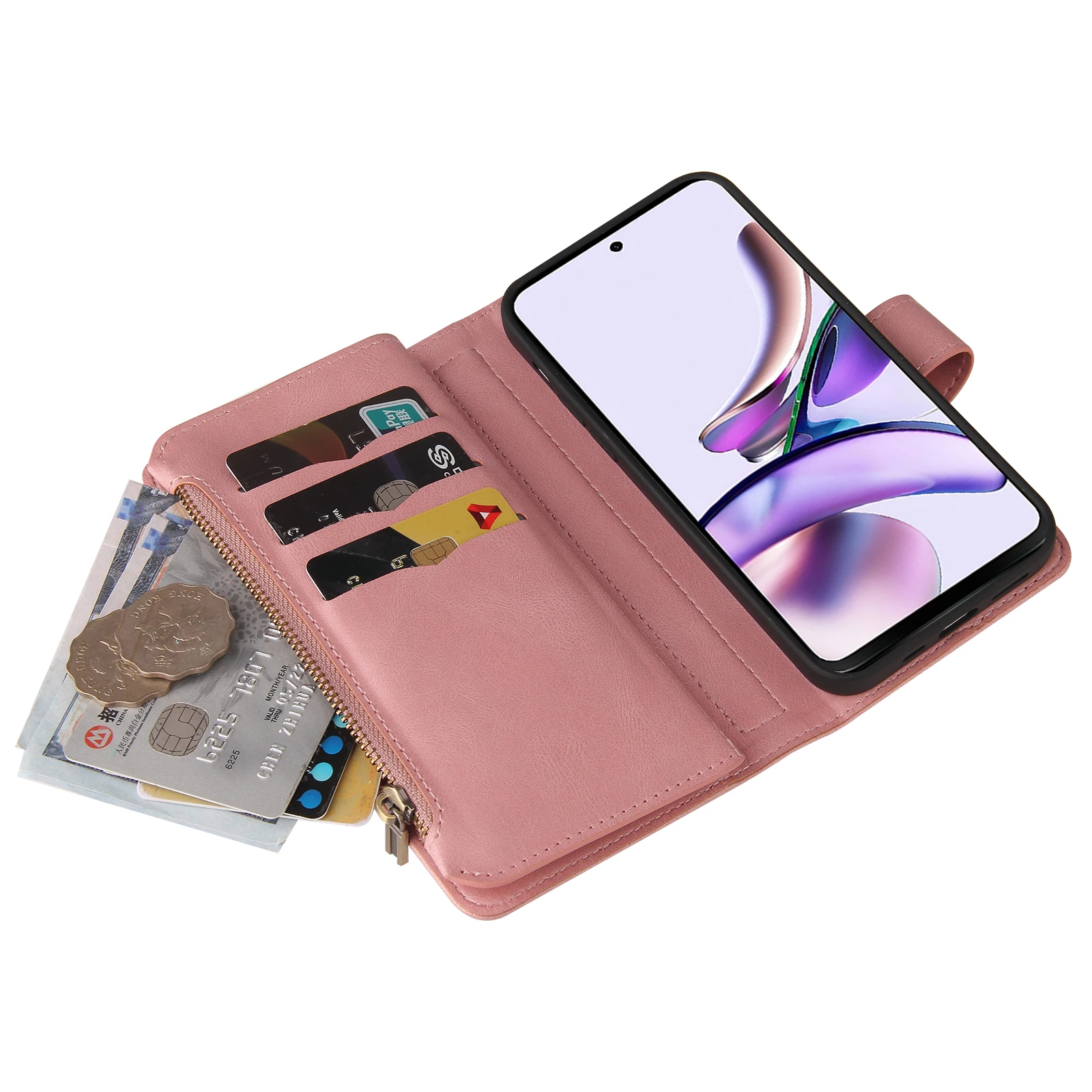 

Leather Case For OPPO Reno4 Z A5 A3S A7 A5S For Realme 8 pro C15 C12 A92S A15S C11 A73 2020 F19 A74 4G Card Holder Wallet Cover