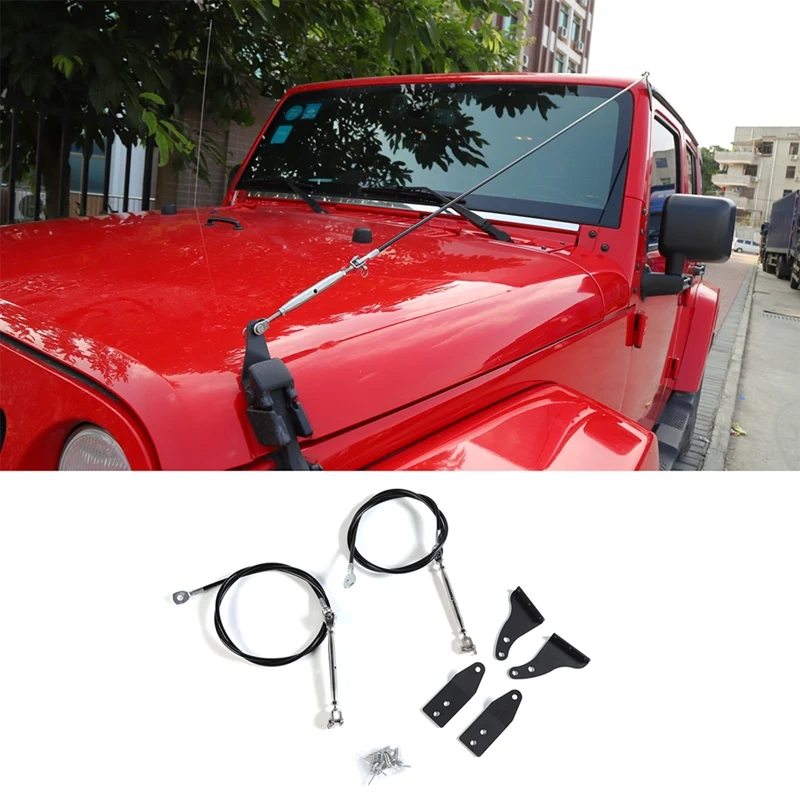 Для Jeep Wrangler TJ 1997-2006 комплект подъемников для конечностей капота Защитная