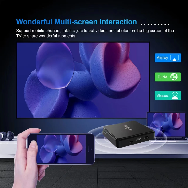 Smart Tv Box M98-m9 Android 10 Двухдиапазонный Четырехъядерный Процессор Wi-fi 4g/5g Hd 4k