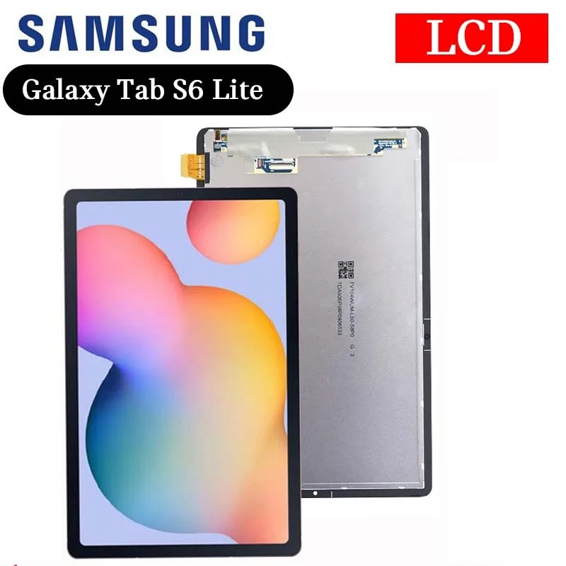 

NEW LCD Display For Samsung Galaxy Tab S6 Lite 10.4 Icnh, P610 P615 SM-P610 SM-P615 Touch Screen Digitize Assembly Replacement