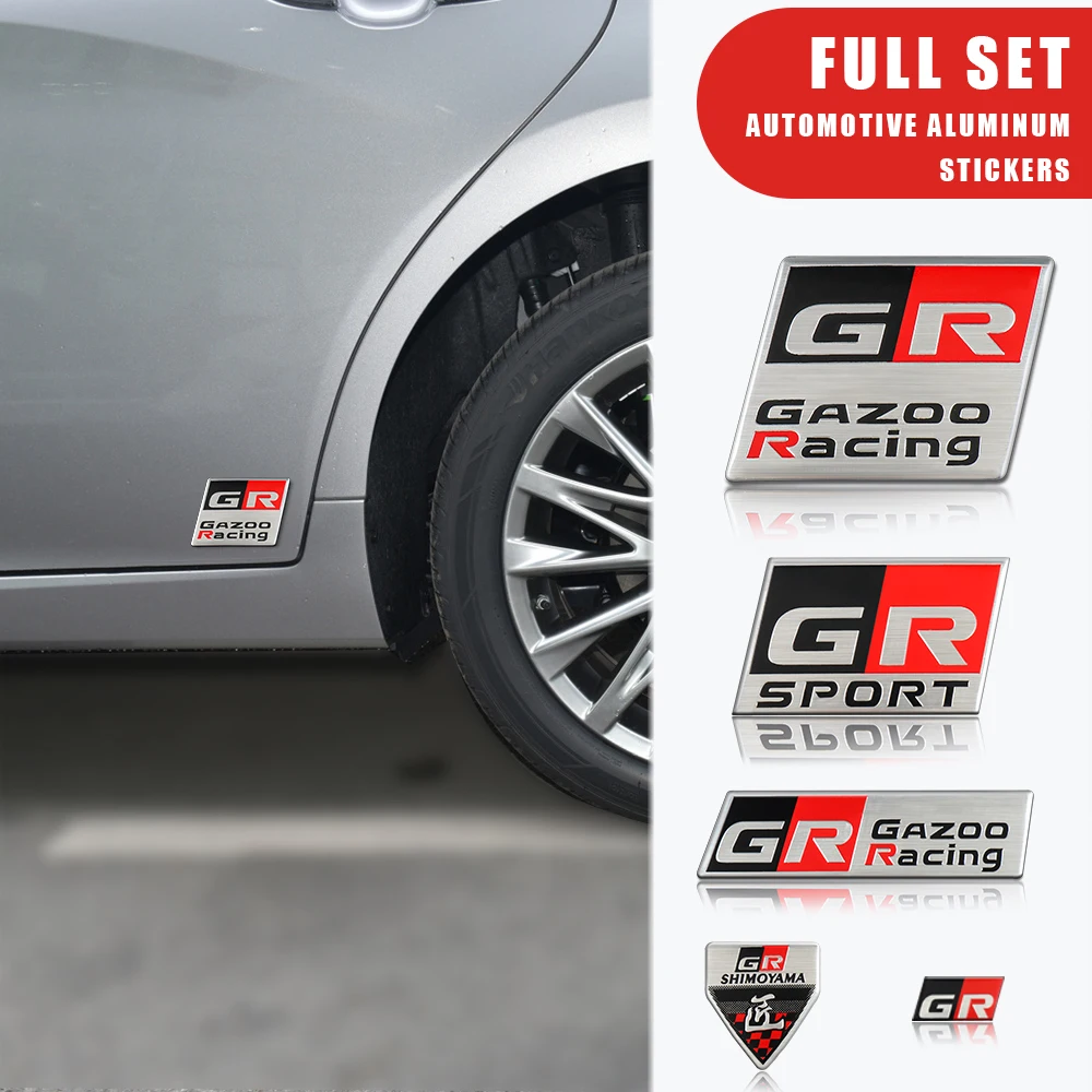 Автомобильная Наклейка Из Металлического Сплава Для Моделей GR Sport Toyota-C-HR RAV4 Avensis