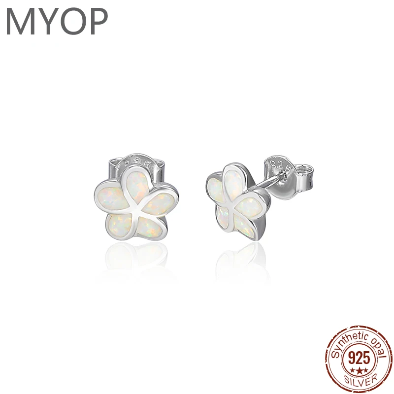 

MYOP Jewelry 925 Sterling Silver Opal Earrings Women Years Remember The Past, Jewelry Witness Youth