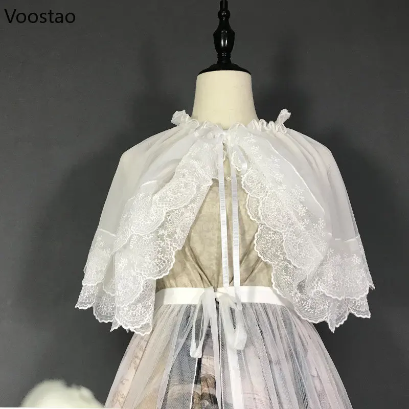 Японская Лолита Kawaii кружевной сетчатый Кардиган Топы милое открытое переднее