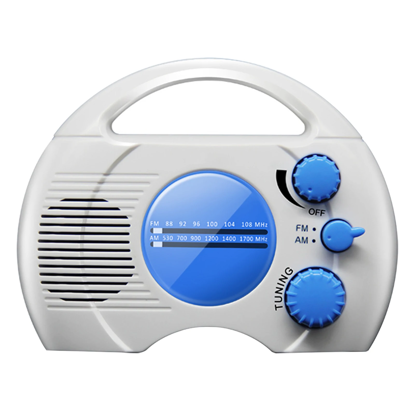 

Music Home Outdoor AM FM Built In Speaker Battery Operated Mini Portable Bathroom Waterproof Hanging Shower Radio Gift Desktop