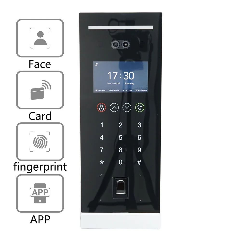 Дешево DH логотип квартиры IP видео-домофон VTO6541H цифровой Распознавание лиц на открытом воздухе, видео-дверной звонок, квартиры SIP дверной Звонок