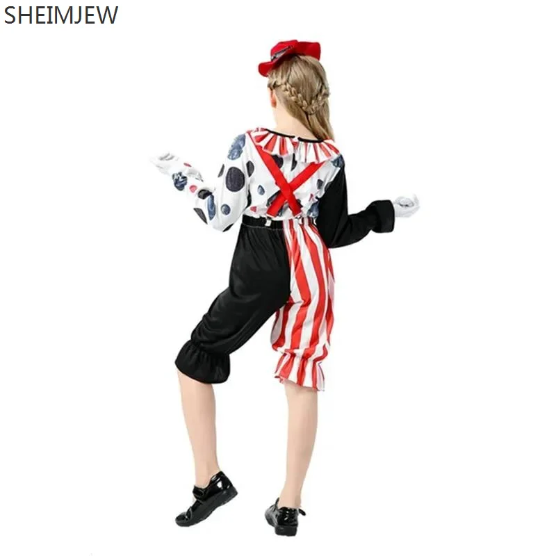 Детский костюм клоуна из фильма для мальчиков и девочек забавный косплея