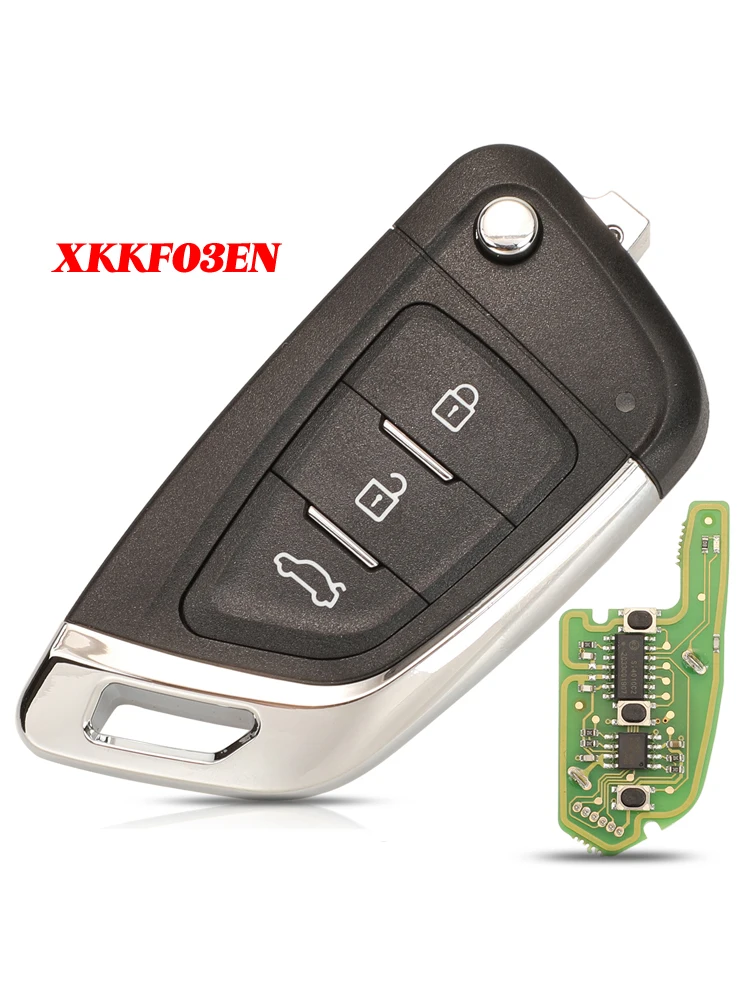 

3-кнопочный Xhorse XKKF03EN, универсальный проводной дистанционный брелок для ключей, стиль ножа для VVDI, инструмент VVDI2