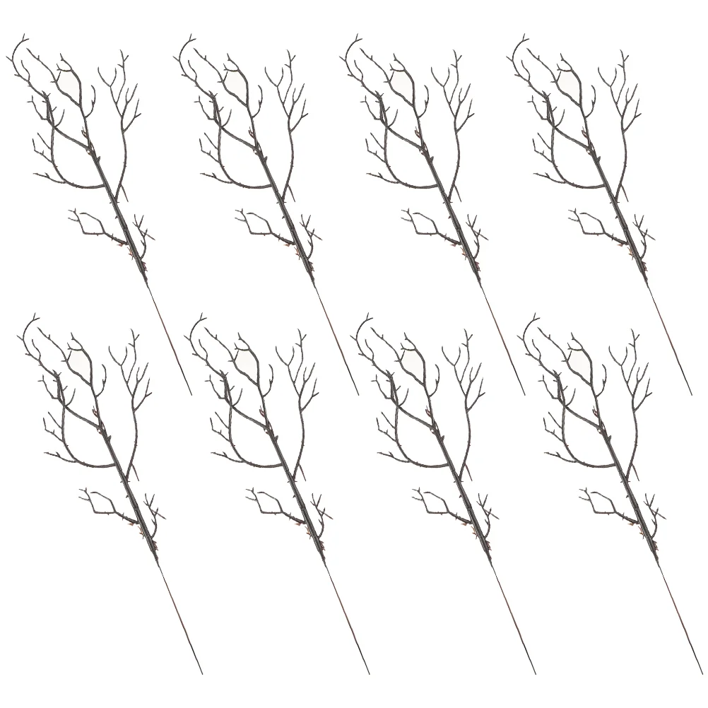 

8 Pcs Artificial Antler Branches Plastic DIY Twigs Vase Filling House Accessories Home Tree Fake Dried Dry Decors Halloween