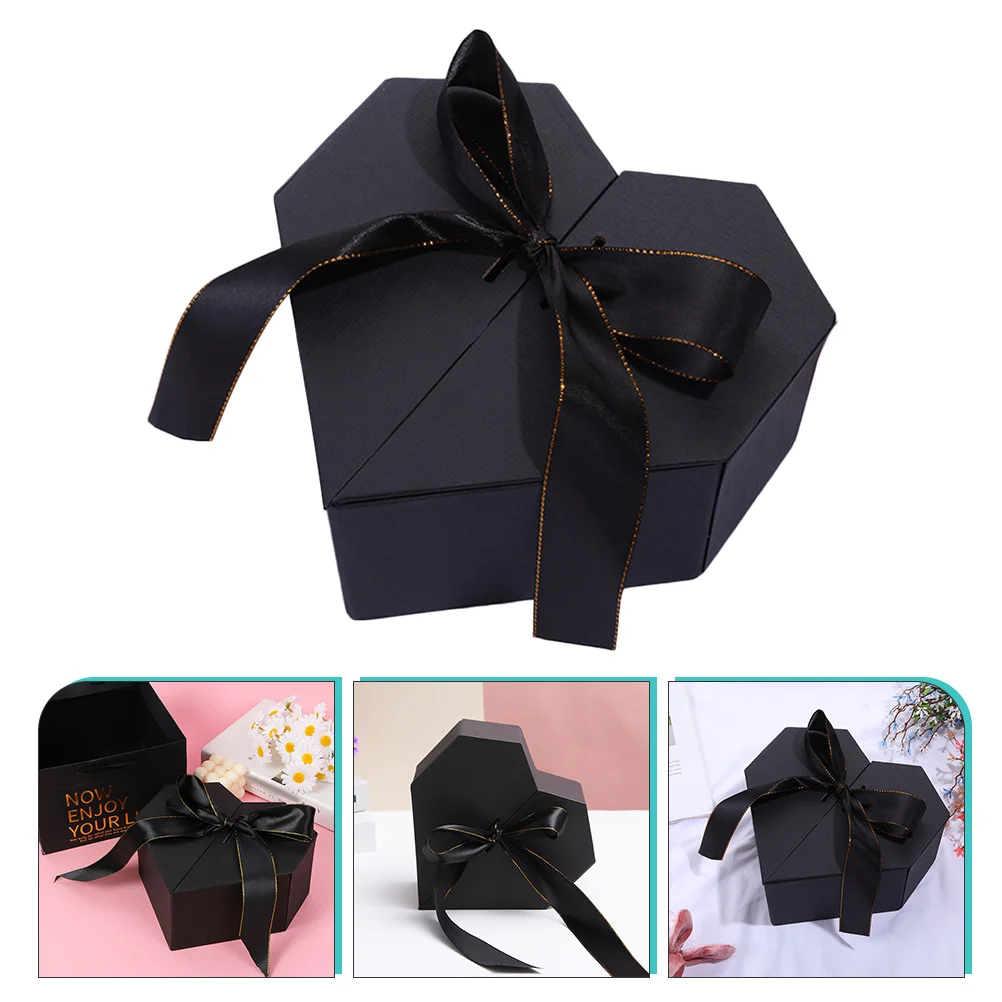 

Gift Box De Heart Flower Box Christmas Decorative Wrapping Box Polyester Bownot Wrapping Box