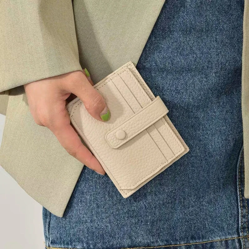 Ultra-thin Card Case Women's Korean Multi-card Case Mini Card Case Leather Case Simple and Compact