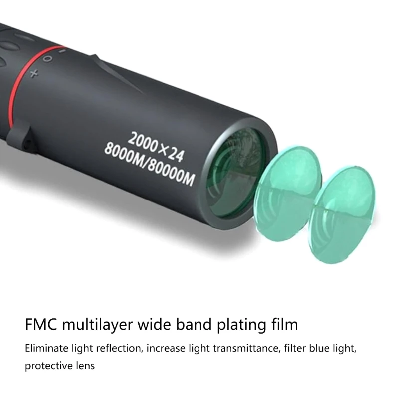Монокулярный телескоп 2000x24 монокулярный с держателем для телефона просмотра