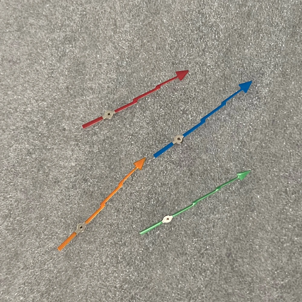 Colorful Lightning Second Watch Hands Without Night Light Fit Japanese NH35 NH36 4R 7S Automatic Movement