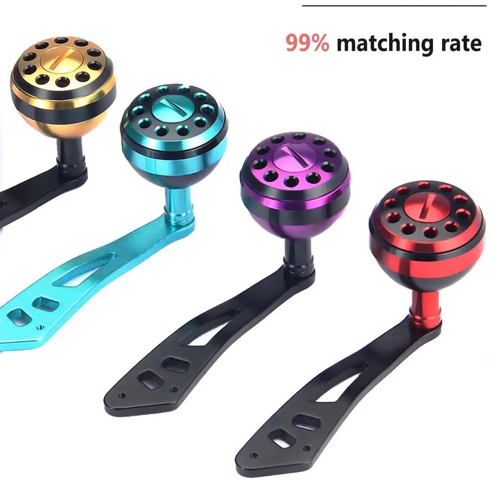 

Fishing Reel Handle Grip Waterproof Rustproof Ergonomical Design Cnc Metal Rocker Fishing Knob Replacement