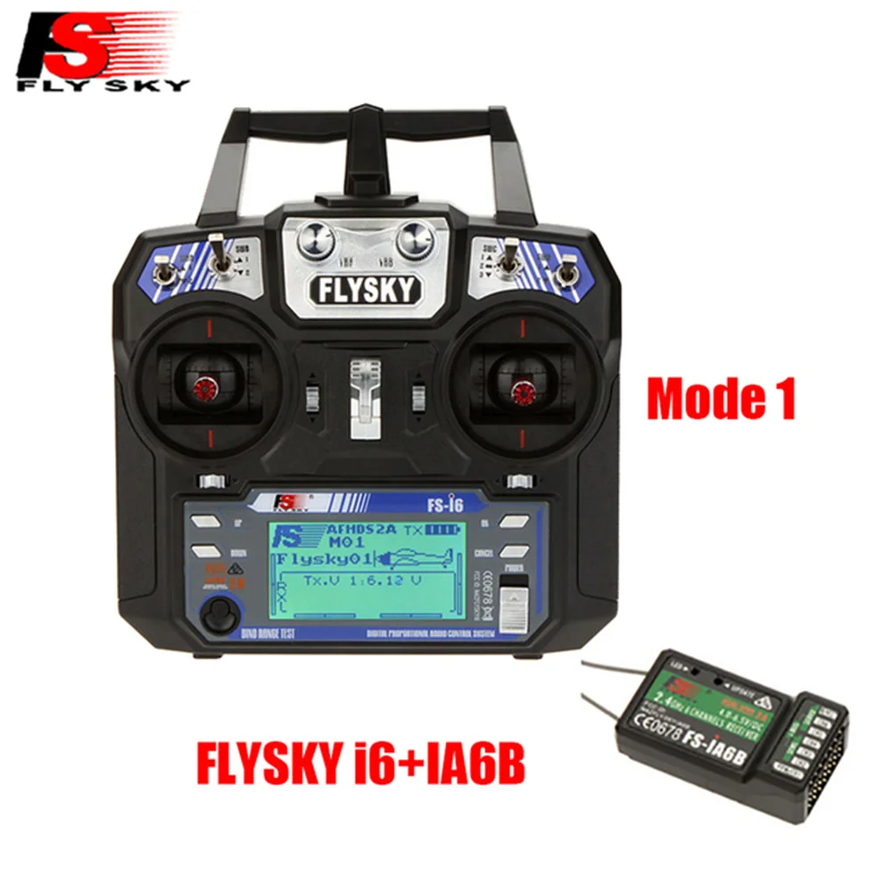 

FLYSKY FS-i6 I6 2,4G 6CH AFHDS 2A радиопередатчик FS-IA6 FS-IA6B ресивер для радиоуправляемого самолета вертолета FPV гоночного дрона