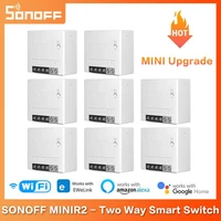 sonoff minir2 wifi diy switch mini r2 two way modules ewelink app wireless remote control work with alexa alice echo google home