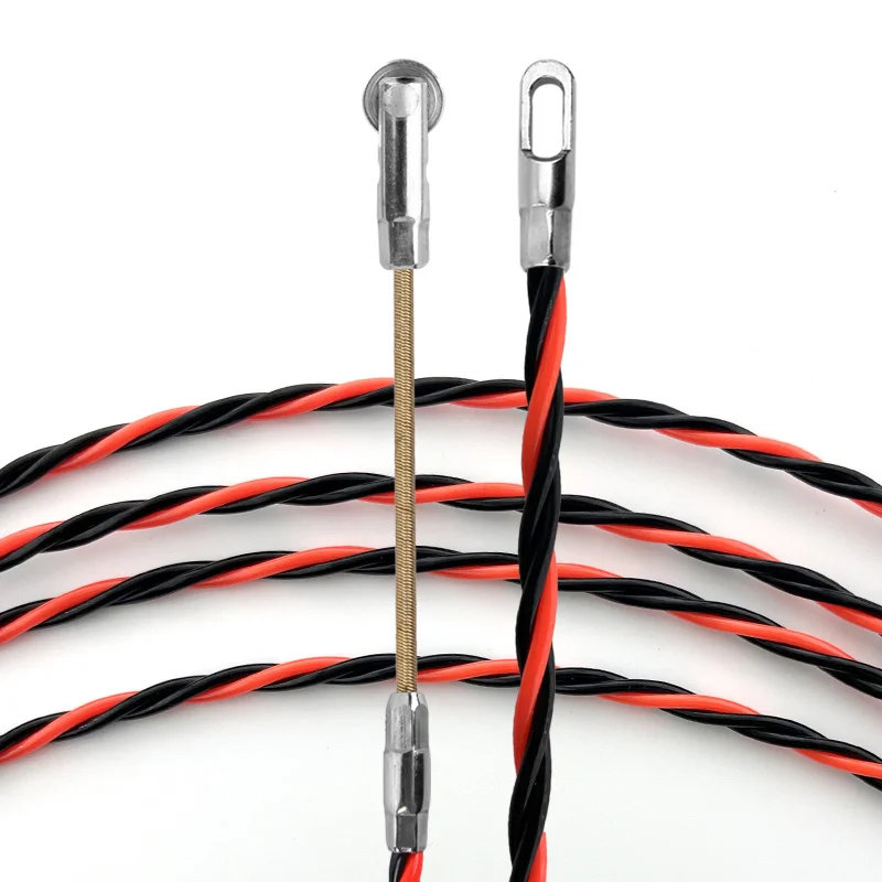 Рыболовная лента электрика, толкатель кабеля 4 мм 5 м 10 м 15 м 20 м 25 м 30 м, нажимная лента, нажимная катушка, тяговый провод для электрика