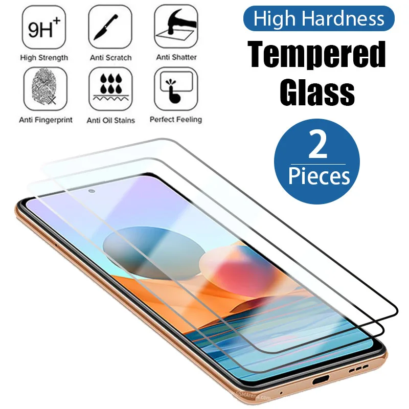 

Закаленное стекло для Redmi Note 11 10 9 8 Pro Max 11T 11S 10T 10S 9T 9S 8T, Защитное стекло для Redmi 10 9 9A 9C 9T 9AT 8 8A, 2 шт.