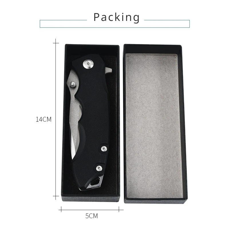 Многофункциональный складной карманный нож для кемпинга на открытом воздухе D2