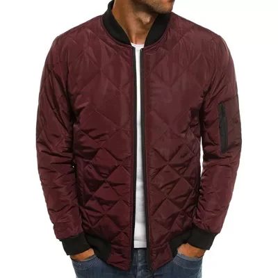 

2022NEW Autumn Winter Men's Bomber Jacket Male Outwear Thick Warm Parka Fashion Mens Slim Cotton Padded baseball Coats Cloth