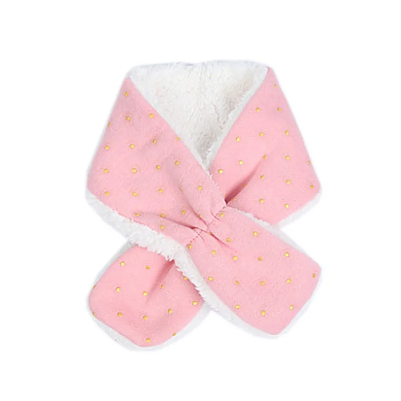 

0-3T Baby Kids Scarf Boys Girls Autumn Winter Warm Soft Velvet Plush Neck Ring Scarf Pink Love Heart Children Bebe Scarves