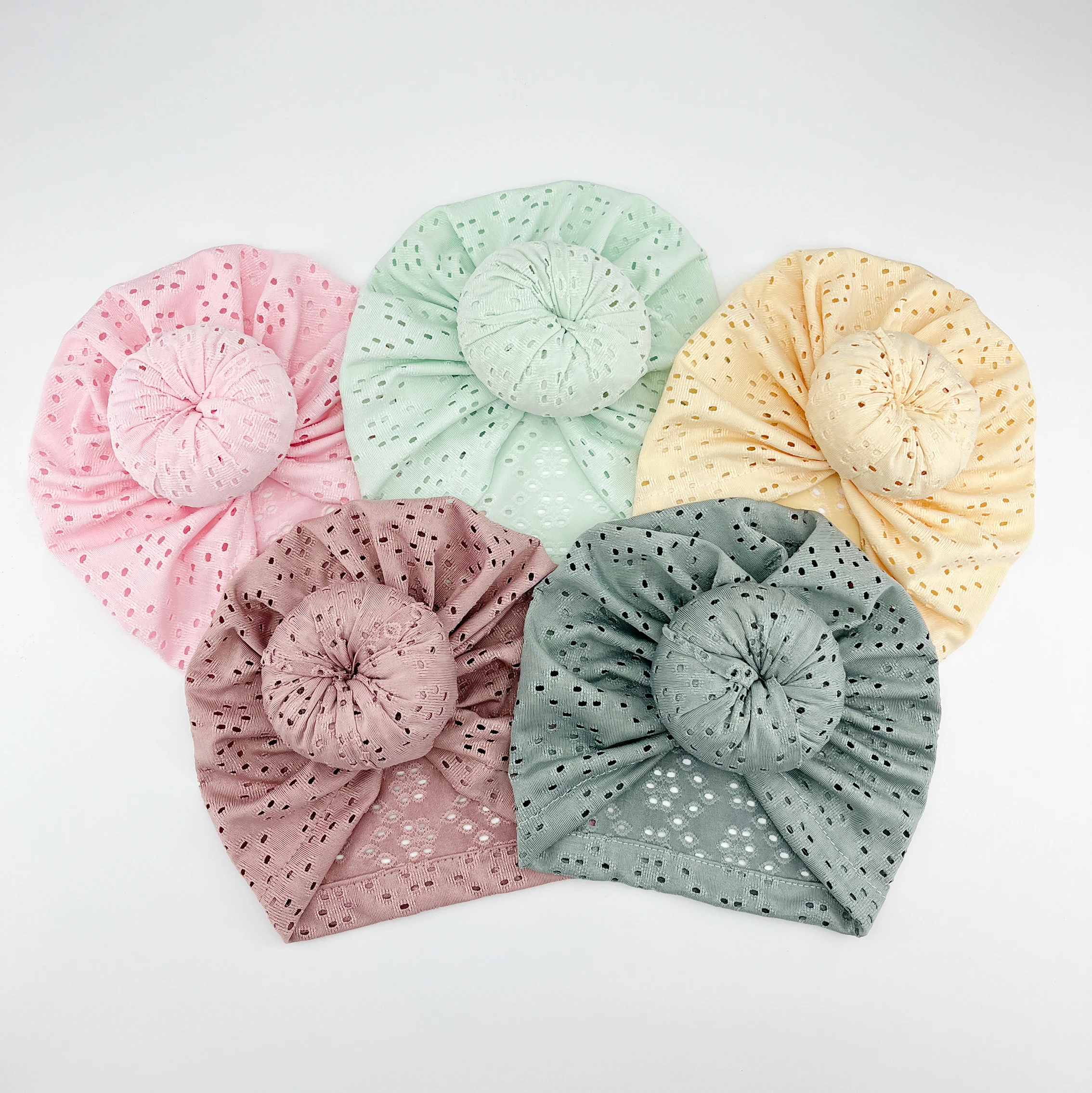 

Summer Baby Hat For Kids Dount Turban Children Elastic Breathable Baby Turban Hats For Girls Newborn Headwrap Infant Headbands