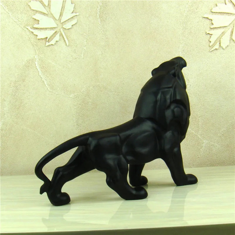 Абстрактная скульптура мышечного льва ручная работа статуя Хищника Саванна из