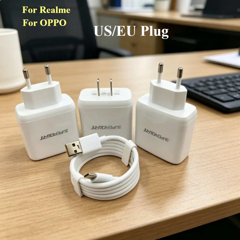 Фото Официальный зарядный адаптер SuperDart 65W для Realme 10 Pro Plus, GT Neo2T, GT2, Q5, 9 Pro, 8, 7, 65W Super Dart №1