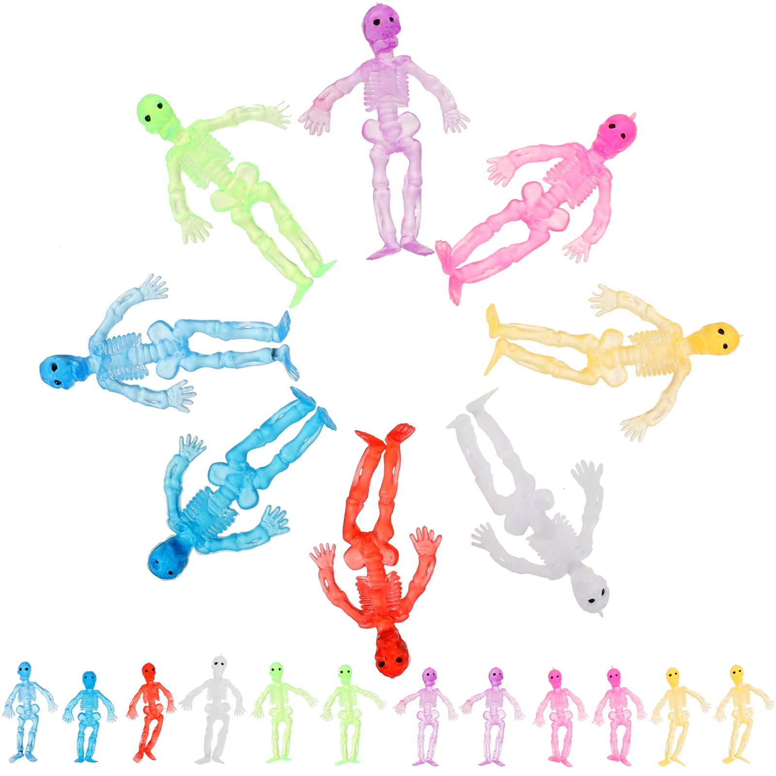 

20 Pcs Portable Colorful Toy Child Miniture Decoration Tpr Plastic Vent