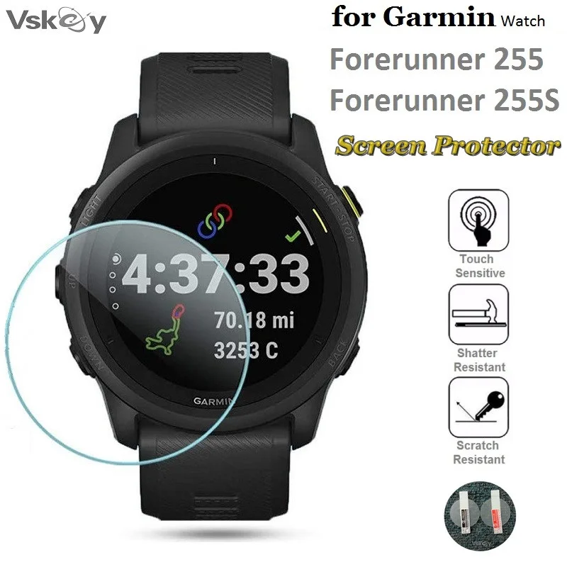 3 шт., защитная пленка для экрана смарт-часов Garmin Forerunner 255, закаленное стекло, защитная пленка против царапин для Forerunner 255S 3 шт., защитная пленка для экрана смарт-часов Garmin Forerunner 255, закаленное стекло, защитная пленка против царапин для Forerunner 255S