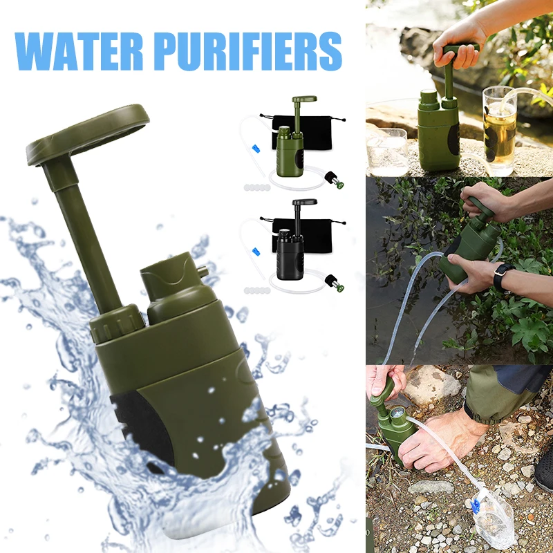 

Outdoor Water Filter Excellent Filtering Traveling Water Purifier Survival Kit Emergency Supplies Camping Hard Water Filter