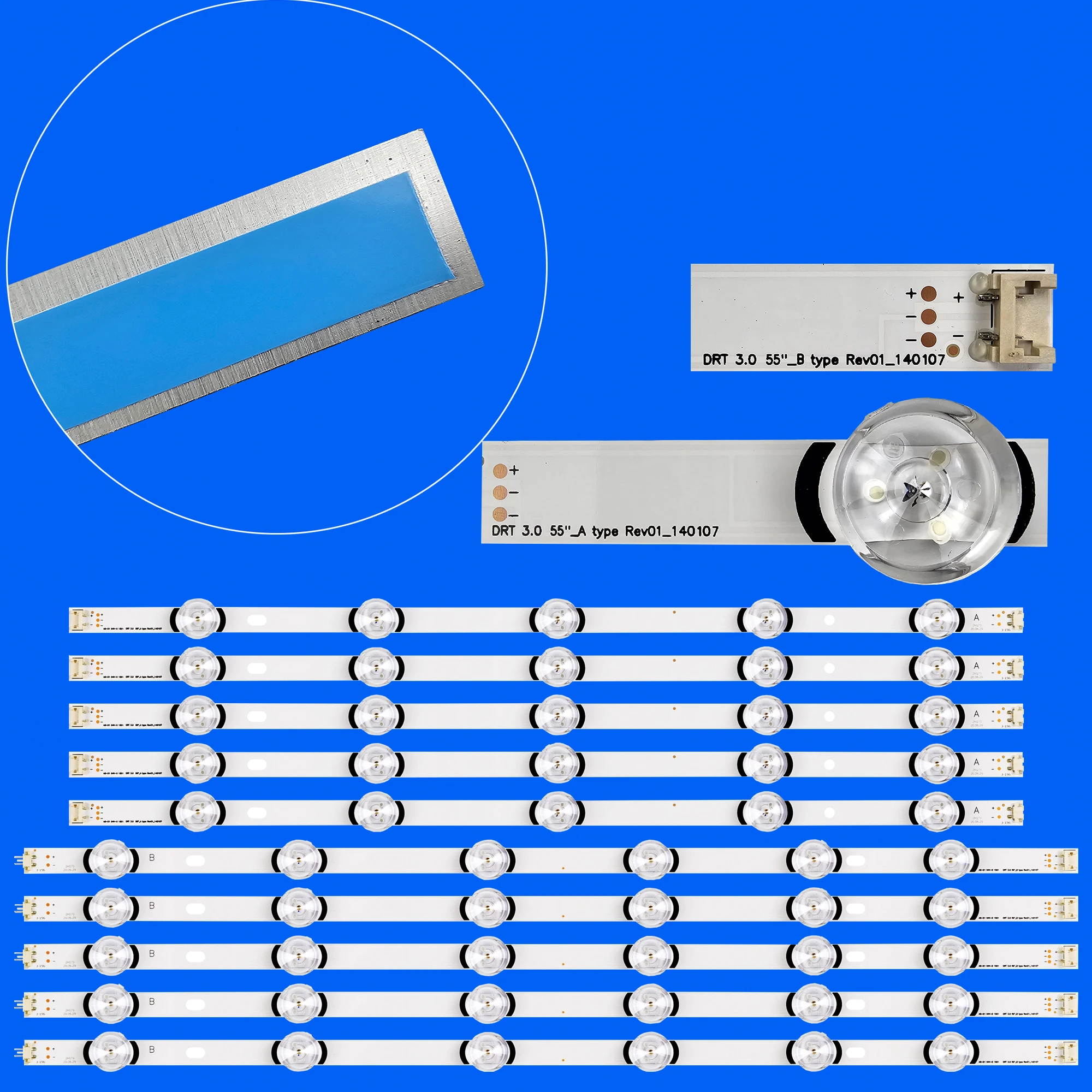 

Светодиодная лента подсветки для 55LF652V 55LB630V 55LB650V LC550DUH FG 55LF5610 55LF580V 55LF5800 55LB630V 55LB6300 55LB5550 55LY340C