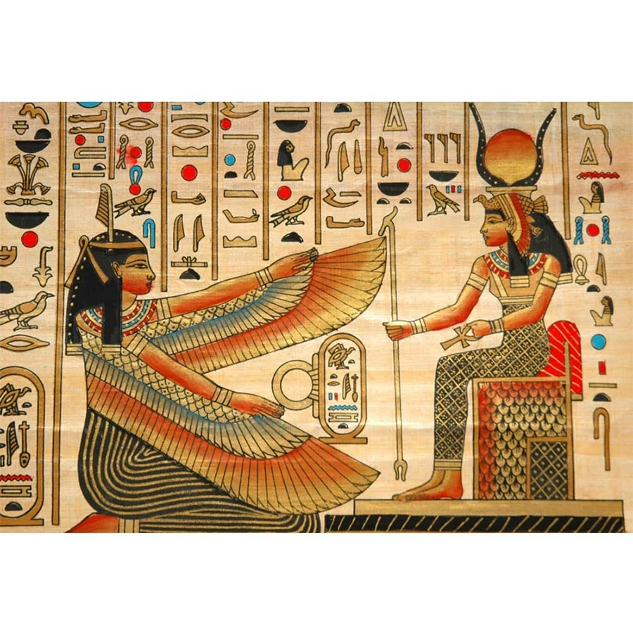 

Egyptian Backdrop Egyptian Theme Party Decorations Banner Ancient Egyptian Mural Painting Backdrop Queen of Egypt