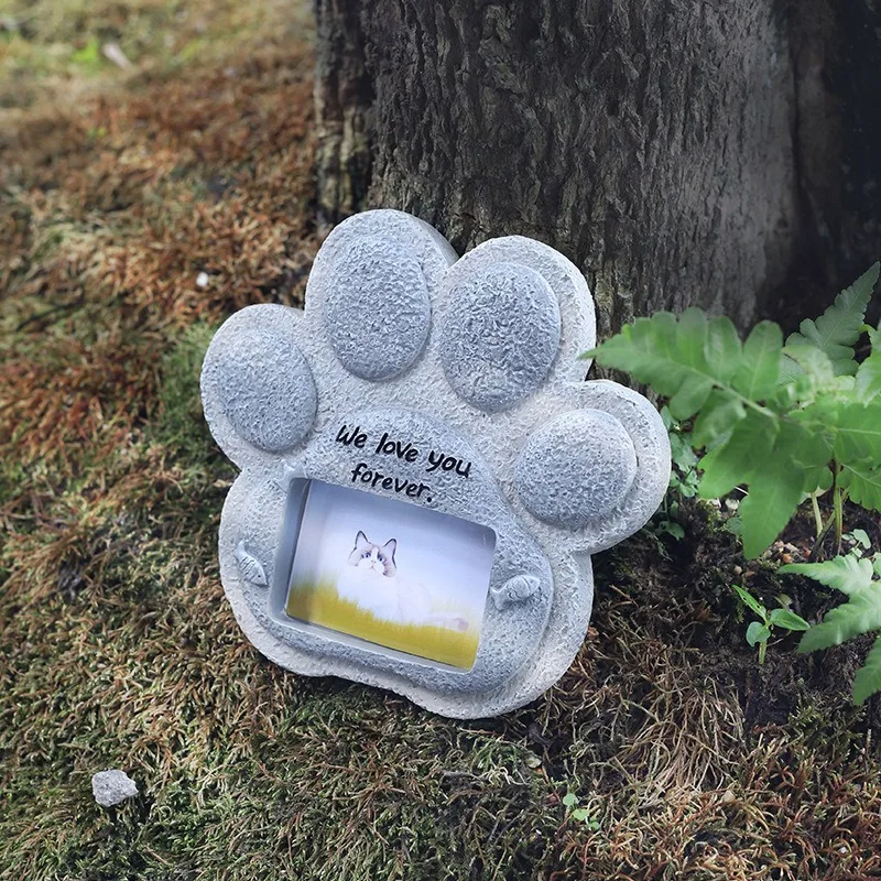 

Pet Memorial Tombstone Puppy Dog Cat Animal Resin Crafts Personalized Pet Memorial