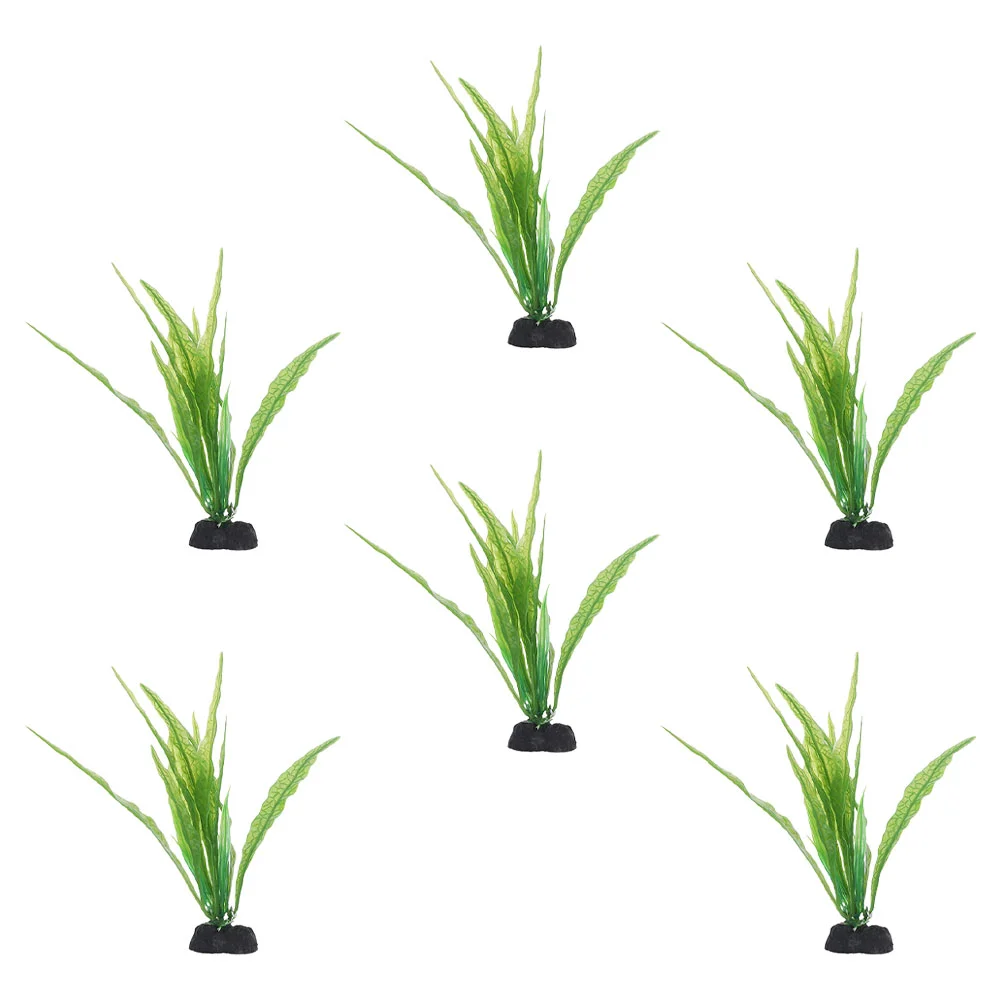 

6pcs Aquarium Water Grass Plants Fish Tank Fake Aquatic Plants Landscape Water Plants Ornament