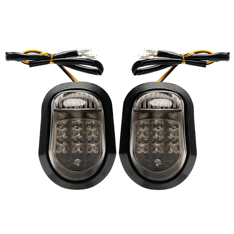 

Universal LED Motorcycle Turn Signals Lights Flasher Blinker Amber Drop Shipping