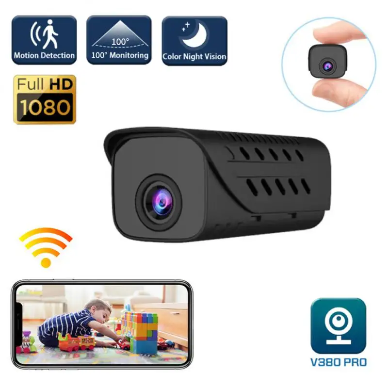 

T9 Mini WiFi Camera Battery-In 1080P IR-CUT Micro Camera Home Surveillance Camcorder Motion Detection Recorder Nanny Camera