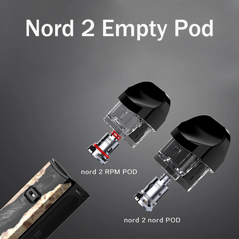 

Original Nord 2 Replacement Empty Pod for SMOK Nord 2 Kit RPM Pod Cartridge and Nord Pod Cartridge(without coil)