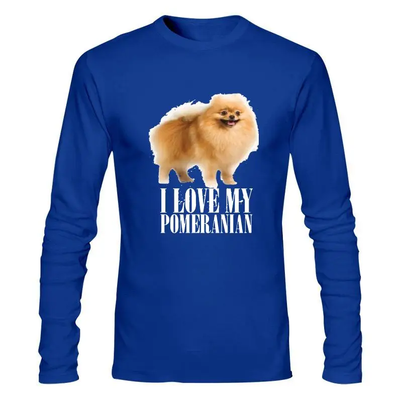 

Man Clothing New 100% Cotton O-Neck Custom Printed Men T Shirt I Love My Pomeranian Women T-Shirt