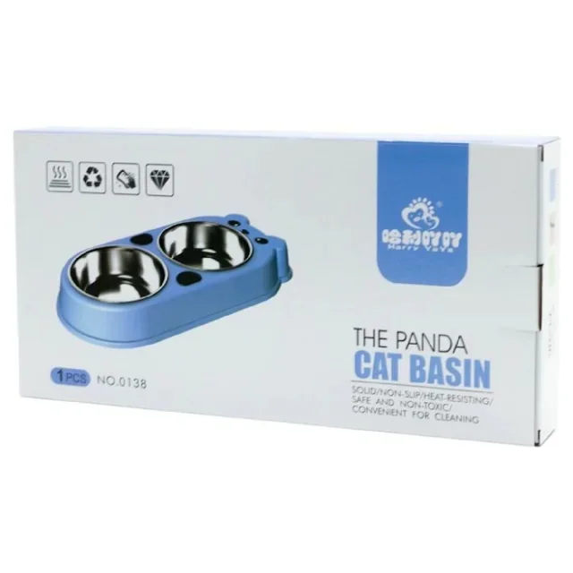 

202394-Harry Yaya 2'li Cat Dog Infant Food Container Panda Shaped 406390702