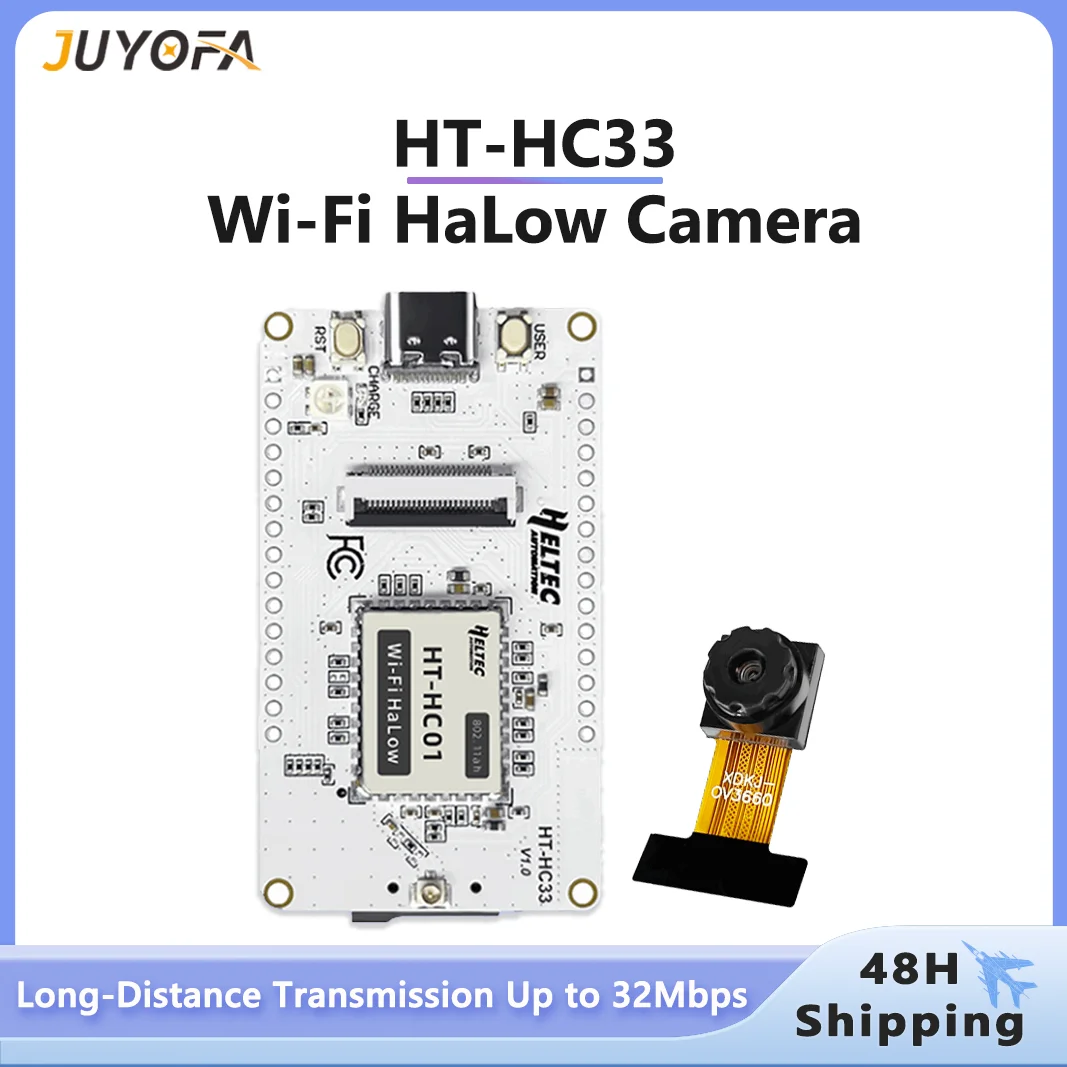Фото HT-HC33 на базе ESP32-S3 MCU Wi-Fi HaLow Модуль Плата разработки камеры 24 ГГц Sub 1 ГГц MESH Access IoT Скорость до 32 Мбит/с №1