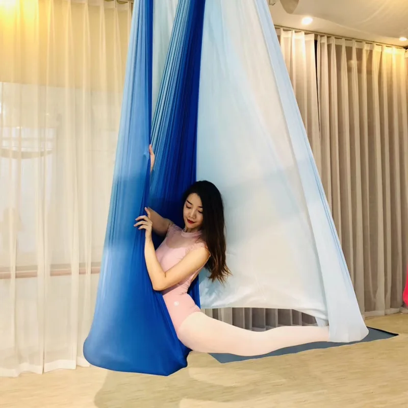 

Multicolour Flying For Swing Belts Studio 5m Air Hammock Fabrics Yoga Swing Trapeze Yoga The Yoga Bed Anti-gravity Yoga Exercise