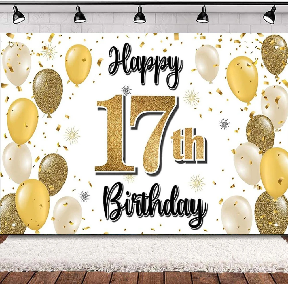 

Фон для фотосъемки, баннер с удовольствием от 17 лет, вечеринка в честь Дня Рождения, домашний настенный декоративный плакат