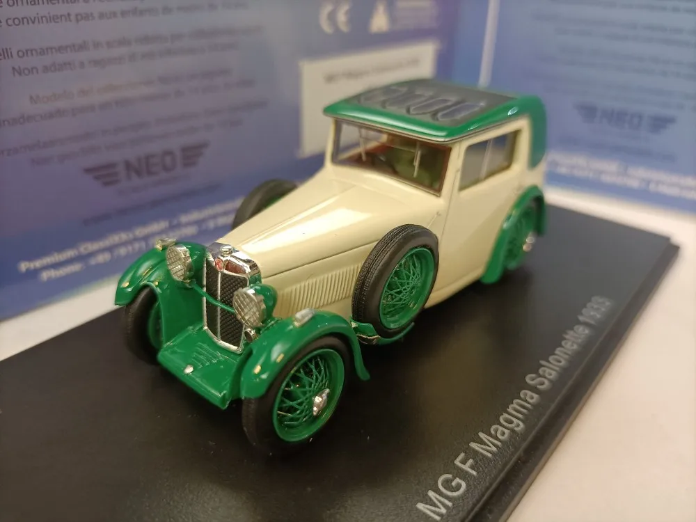 

Neo 1 43 MG F Magma Saionette 1933 Resin classic car model