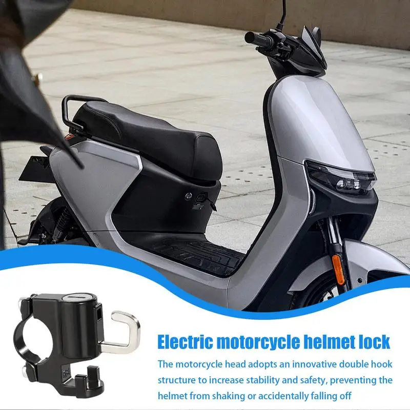 Замок для руля скутера с 2 крючками