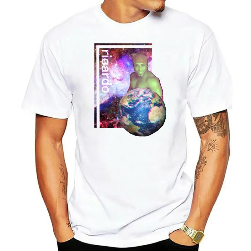 

Men T-Shirts Ricardo Milos Clothes Interstellar Abstract Novelty Tees Aesthetic Vaporwave Vintage Summer Harajuku T Shirt