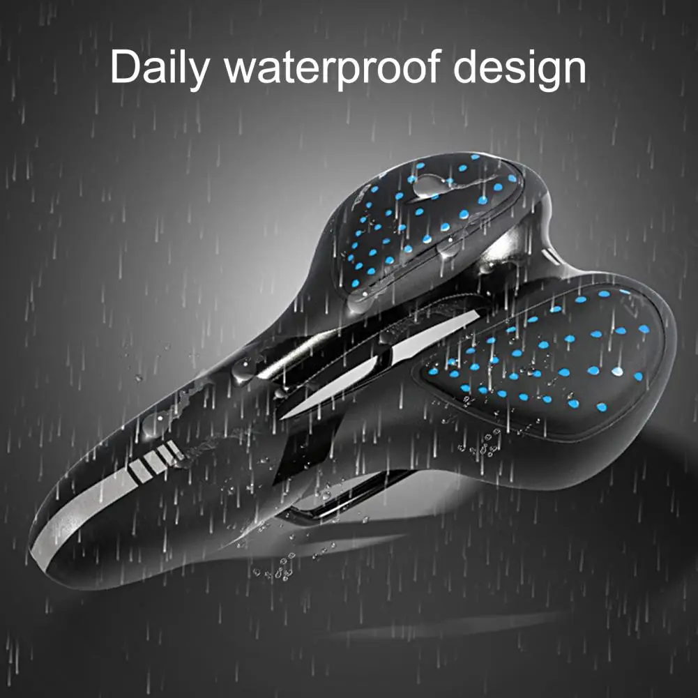 

Cycling Saddle High Elasticity Thickened Faux Leather Surface Mountain Bike Seat Cushion Breathable Bike Saddle for Cyclist