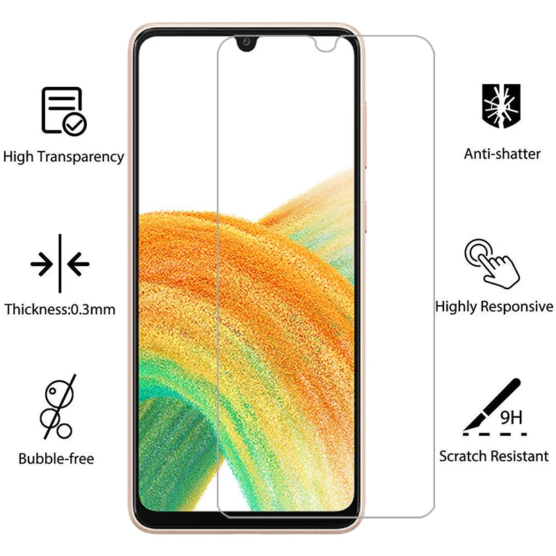 Фото Защитное закаленное стекло для Samsung Galaxy A73 A53 A33 A23 A13 A03 A03S 5G, защитная пленка для экрана A 73 53 33 23 13 03 S 03S 53A 73A №2